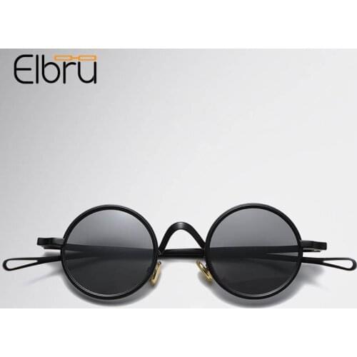Elbru Vintage Fashion Polarized Sunglasses Man Women Brand Designer Metal Sungshades Hollow Out Droplet Shaped Leg Sun Glasses