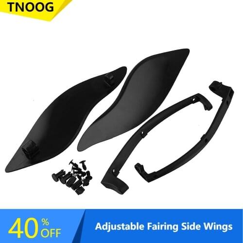TNOOG Motorcycle Adjustable Fairing Side Wings Air Deflectors For Harley Touring CVO Electra Street Tri Glide 2014-2020