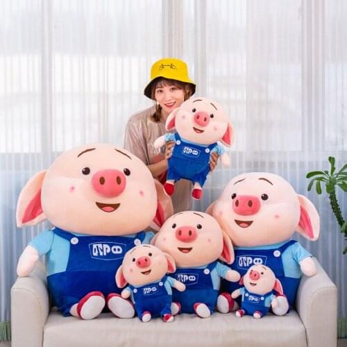 Stuffed Plush New Pig Toys Pillow Kawaii Sleeping Pillow Cute Pig Doll Plush Toy Kids Birthday Christmas Present