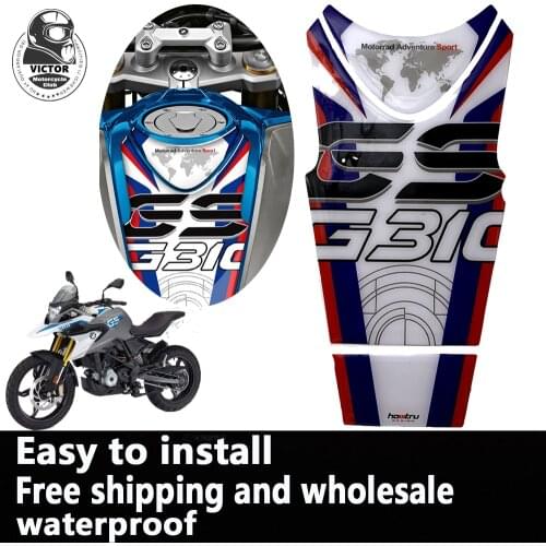 For BMW GS310 Motorcycle Stickers Fuel Tank Pad Fishbone Protective 3D Sticker Decals Free Shipping And Wholesale