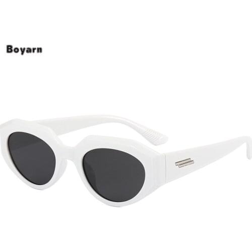 Irregular Cats Eye Sunglasses Female Fashion Trend in Small Frame Sun Glasses Wind Character of Glasses Boyarn The New Women