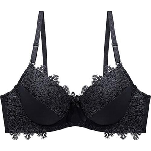 Sexy Push Up Bra Plus Size B C Cup Women Bra Brassiere Adjustment Plunge Lingerie Bras For Women Underwire Underwear Top