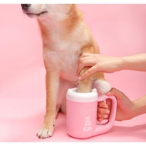 360 Degrees Dog Cat Paw Wash Foot Rolling Cleaner Cup Soft Silicone Brush Combs Portable Outdoor Washer Quickly Cleaning Tool