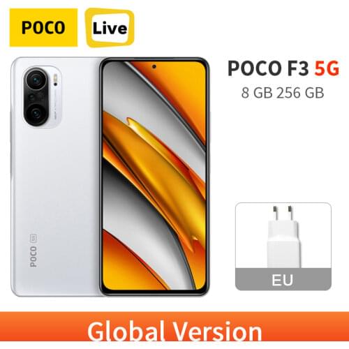 Global Version POCO F3 8GB 256GB Cellphone 5G 120Hz AMOLED DotDisplay Snapdragon 870 33W Fast Charge 4520mAh LiquidCool 1.0 Plus