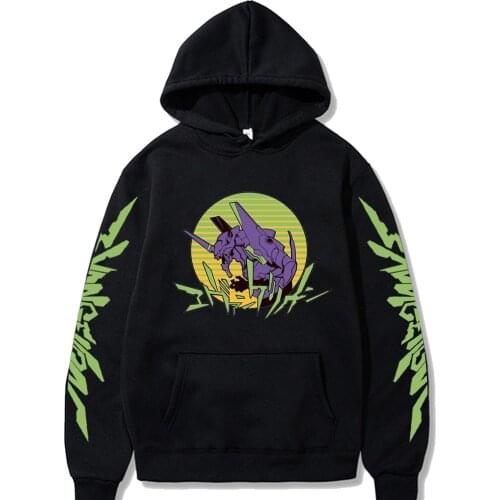 Ayanami Rei Amine Print Hoodie Long Sleeve Harajuku Pullover Tops
