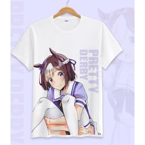 Uma Musume Pretty Derby Cosplay T-Shirt Special Week Tokai Teio Print Summer T Shirt Anime Harajuku Top Tee tshirt Costume