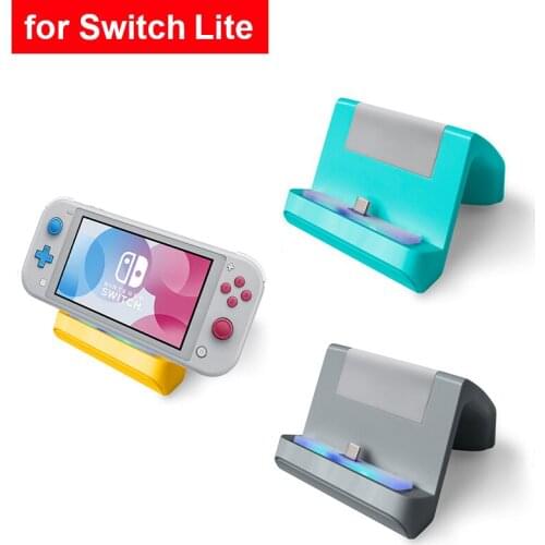 VAORLO Universal USB Type-C Charging Stand For Nintendo Switch Lite Dock Console Charging Base Mini Bracket Charger