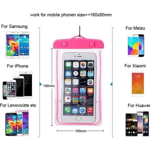 Waterproof Swimming Mobile Phone Cases Pouch Cover Touch Screen For Galaxy A9 A8 A5 A3 E3 E5 E7 On5 On7,Xcover 3/s7 active