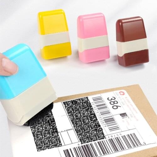 1PCS Stamp Seal Roller Theft Protection Code Guard Your ID Confidentiality Package Private Information Confidential Seal