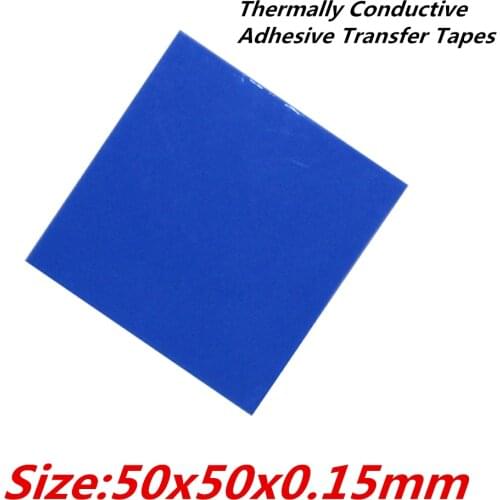 30pcs/lot 50x50mm Thermally Conductive Adhesive Transfer Tapes thermal pad double sided tape for heatsink radiator
