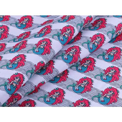 50*140CM Cartoons pattern Polyester cotton Fabric Patchwor Printed for Tissue Kids Home Textile for Sewing Doll Dress Curtain