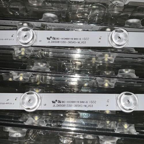 6pcs/lot Backlight strip For TCL 65"TV JL.D65081330-365AS-M_V03 65S421LCAA 4C-LB6508-PF02J 65S421 65S425TACA 65S4LEAA 65S425