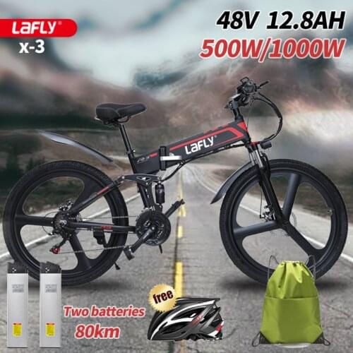 LAFLY X-3 (EU Stock) Electric bike 48V12.8A eBike Aluminum 250W Motor 500W 1000W Powerful electric Bicycle 55 Km/h