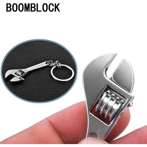 Car-Styling Stainless Steel Spanner Key chain Auto Accessories For Hyundai Creta Tucson BMW X5 E53 VW Golf 4 7 5 Tiguan Kia Rio