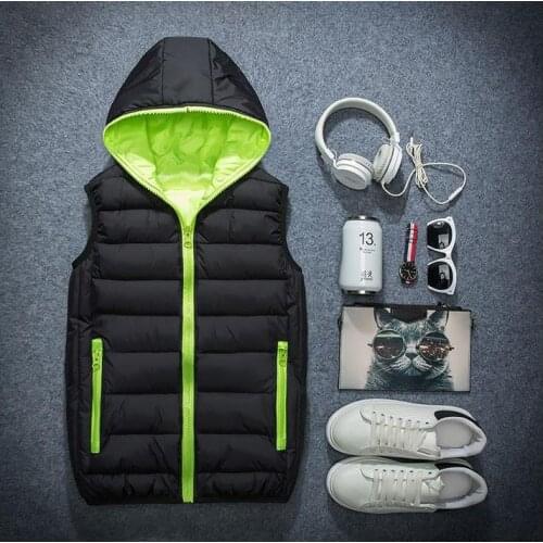 Мужские жилеты с капюшоном BAQCN China At AliExpress