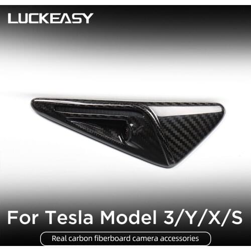 3k240g carbon fiber For Tesla Model 3 Model Y Model X S 2018-2021 Side standard leaf board stickers side camera protection cover