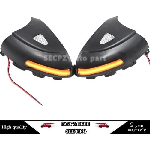 For VW For Volkswagen Tiguan MK1 2008-2016 LED Dynamic Turn Signal Blinker Sequential Side Mirror Indicator Light Puddle Light