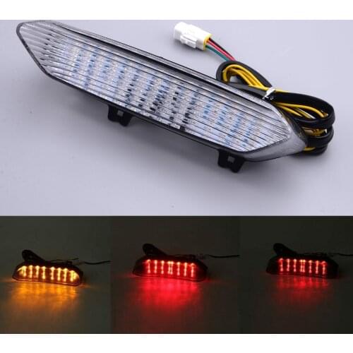 12V Plastic Motorcycle Integrated Tail Turn Signal Light Fit For Yamaha YZF R1 2002 2003