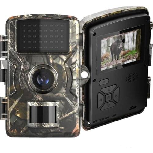 12MP Trail Camera Outdoor Wildlife Hunting Night View Motion Detection Camera 1080P Scouting Cameras Photo Traps Track