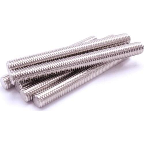 M8 304 stainless steel screw full thread screw headless bolt stud teeth 8mm X 200MM X5