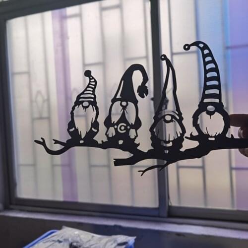 Metal Branch Gnome Garden Decoration Sign Home Lawn Yard Decor Art Sculpture Garden Statue