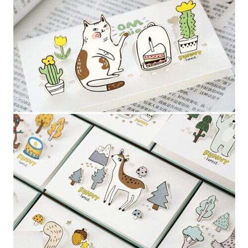 5pcs 3D stereo animal Mini Christmas Card Thinking You Card for Birthday Fathers Day Mothers Day Wedding Envelope