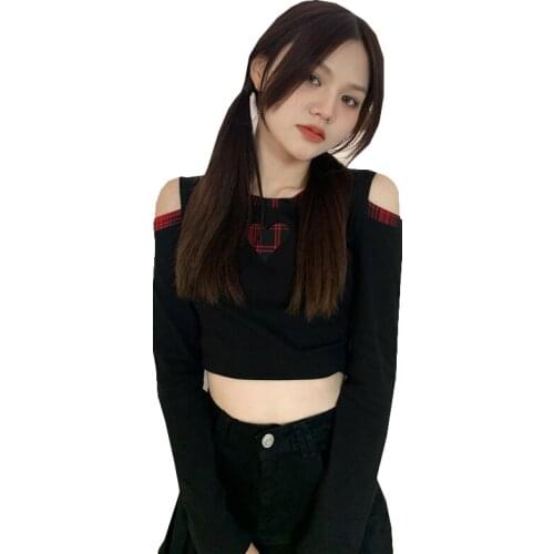 Женские укороченные футболки PENGANCUO China At AliExpress