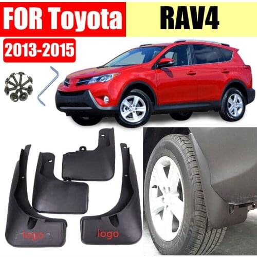 Front Rear 4 pcs For RAV4 2013-2015 Mudflaps Rav4 Mudguards Fender Mud flap Splash Guard Fenders Mud Guard Car accessories