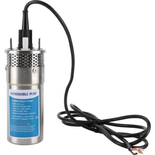 Solar Submersible Water Pump 8. 0Lpm/2.1Gpm Flow 230ft Lift for Farm Irrigation RVs Yachts Ships 12V 96W