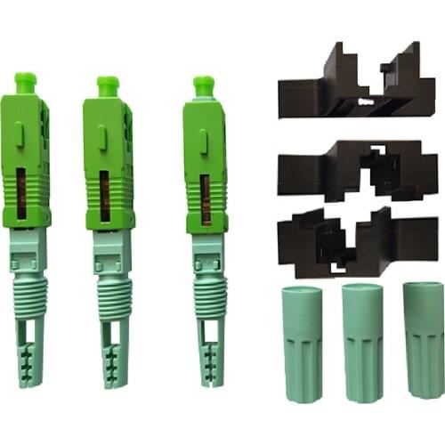 Popularization and use SC APC 58mm SM Single-Mode Optical Connector FTTH Tool Cold Connector Tool Fiber Optic Fast Connector, Pr