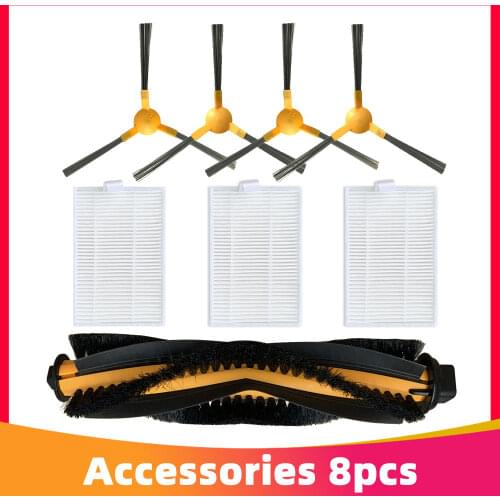 Roller Side Brush Hepa Filter Replacement for MooSoo RT 30 / 40 / 50 Robot Vacuum Spare Parts