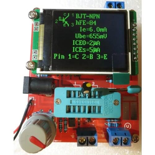 TFT LCD Screen ATMEAG328P M328 Transistor Tester LCR Diode Capacitance ESR meter PWM Square wave Signal Generator