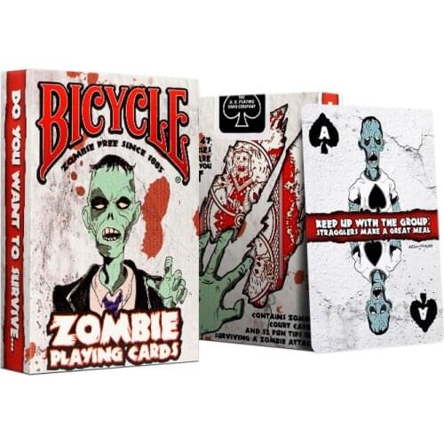 Bicycle Zombie Playing Cards USPCC Apocalypse Halloween Deck Poker Size Magic Card Games Magic Tricks Props