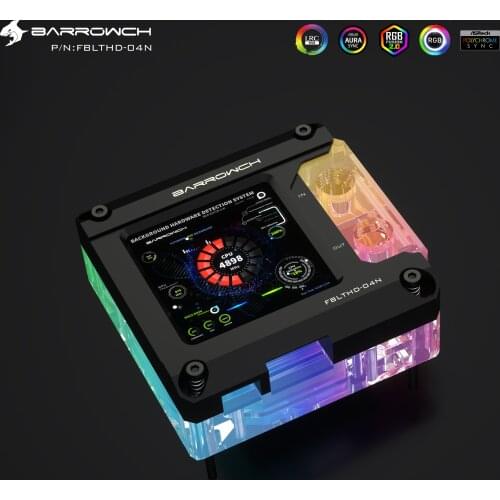 Arrowch HDMI Display CPU Water Block, INTEL / AMD Processor Liquid Cooler, FBLTHD-04N FBLTHDA-04N heatsink