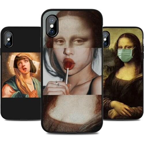 Funny Phone Cases for IPhone 12 Mini 11 Pro 8 7 6s Plus X XS MAX XR SE 2020 Cover Soft Silicone TPU Case Back Shell Accessories