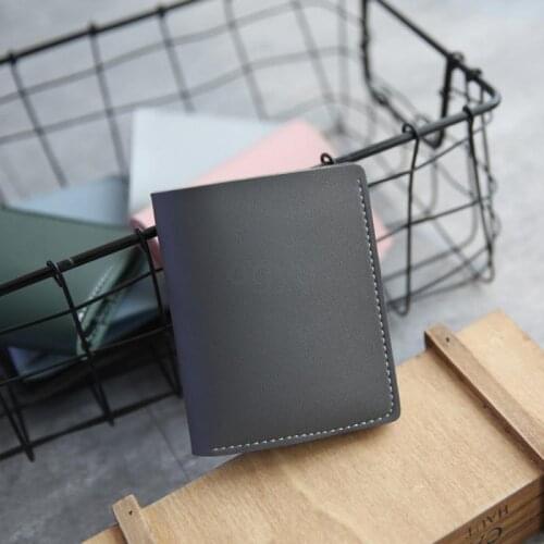 Womens Wallet Short Purse Leather Wallet Women Bag Fashion Simplicity Card Holder Two Fold Simple Retro All-match Christmas