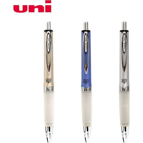 0.7mm UNI Press The Gel Pen UMN-207GG Anti-fatigue Business Office Signature Pen 1 pcs Student Grip Glue Quick-drying Ball Pen