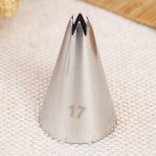 #17 Small Size Icing Nozzle Piping Tip Stainless Steel Cake Decorating Tips Icing Piping Pastry Tip Tools Bakeware