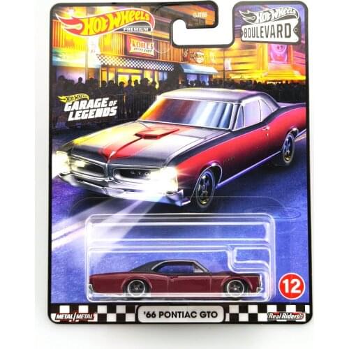 2020 Hot Wheels Car 66 PONTIAC GTO 1/64 Boulevard Real Riders Collection Metal Diecast Model Cars Toys