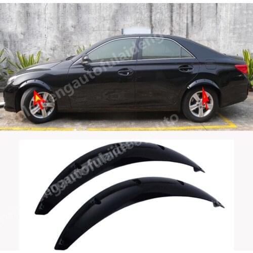 4pcs Universal Car Front&rear Fender Flares Cover Arch Wheel Fender Flares Protector Molding FENDER FLARES WHEEL COVER