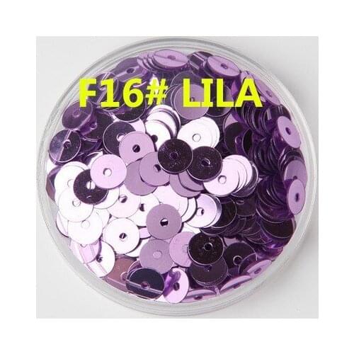 60g/lot 6mm Flat Round Sequins For Craft Bolsa Accessories Lila/Light Purple Confetti Spangles