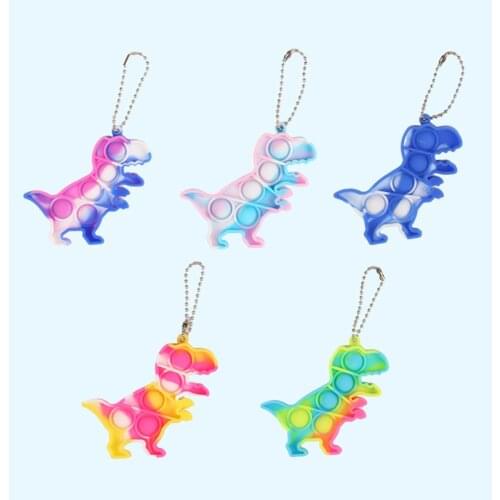 Key chain mini cute pendant finger bubble decompression happy childrens toys silicone pendant happy gift