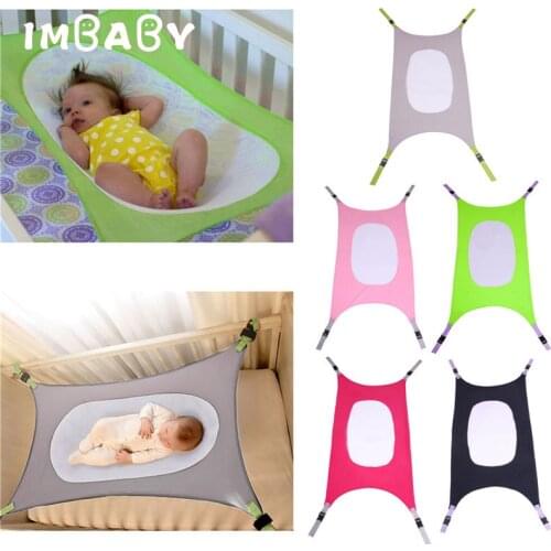 IMBABY Baby Safety Hammock Swing Infant Bed Sleeping Bed Detachable Portable Folding Baby Bouncer Infant Crib for Newborn Gift