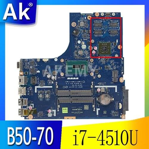 LA-B091P Motherboard For Lenovo B50-70 N50-70 B50-80 Motherboard i7-4510U CPU R5-M230 2G LA-B091P Rev: 1 Motherboard Test