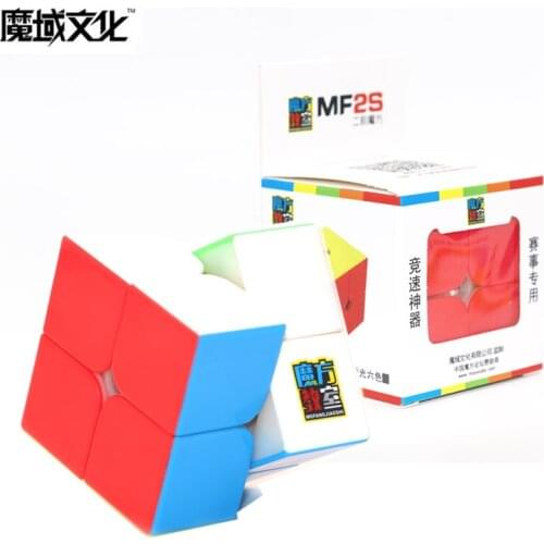 Moyu MF2S 2x2 Competition Magic Cube MF2S Matte Magic Cube Puzzle Rainbow Gifts Educational Toy for Children MF8806