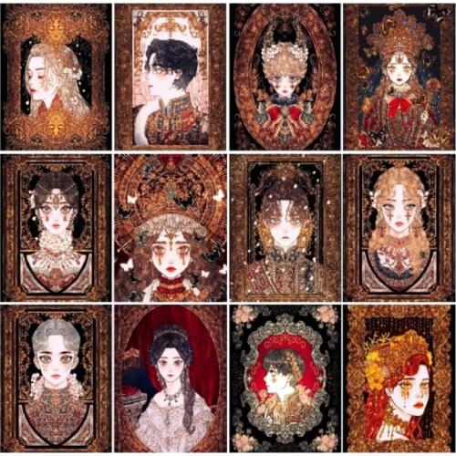 Full Square/Round Cartoon Lolita Portrait 5D DIY Diamond Painting Embroidery Mosaic Kit Rhinestone Home Decoration High Quality