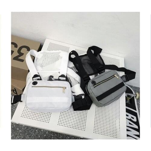 Men Women Chest Rig Vest Bag Hip Hop Streetwear Backpack Adjustable Tactical Chest Bags Fanny Pack Streetwear Waist Packs