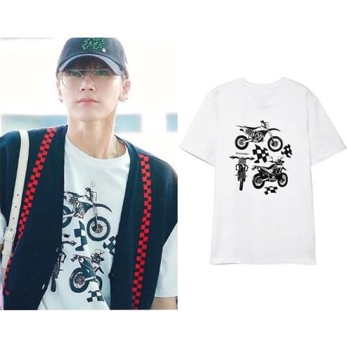 New Korean Fashion Kpop NCT WayV Tshirt Casual Streetwear Shirts V-TEN Hip Hop Tee Shirt Femme Women/men Short Sleeve Summer Top