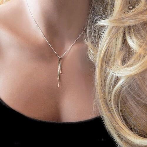 925 Silver Tassel Necklace Handmade Gold Choker Gold Filled Pendant Boho Hammered Collier Femme Kolye Collares Women Jewelry