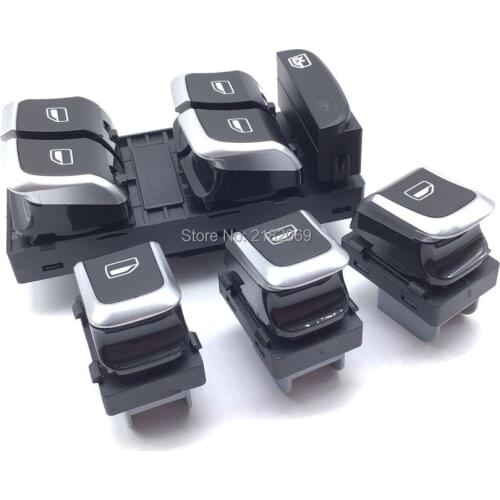 Car Master Window Control Switch Glass Lift Switch For A4 S4 Q5 B8 Allroad A5 S5 8KD959851A 8KD 959 851 A 8KD 959 855